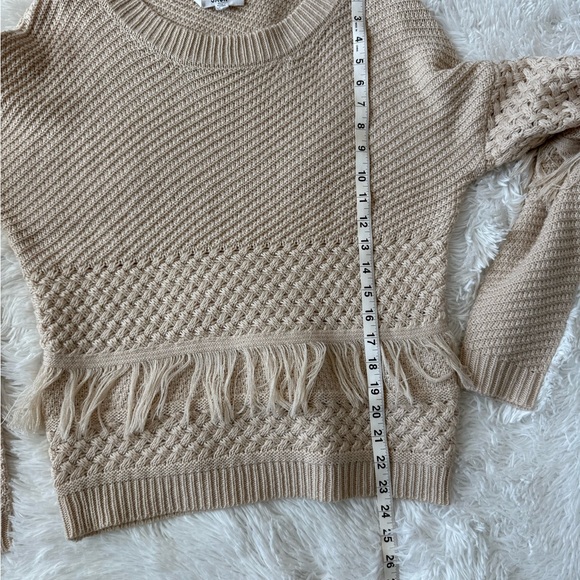 Jack by BB Dakota Tan Fringe Sweater - Picture 8 of 9